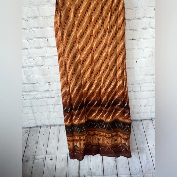 Coldwater Creek orange & brown cheetah print dress size S - Picture 10 of 10